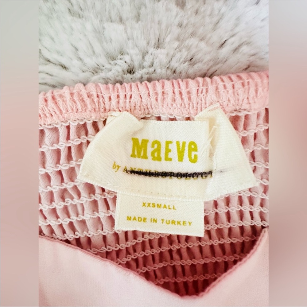 Nwot Anthropologie x Maeve Puff-Sleeve Square-Neck Mini Dress - Picture 5 of 6